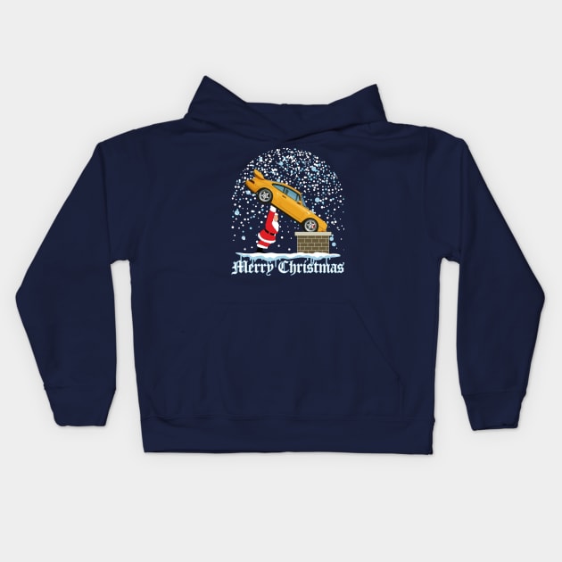 Porsche Christmas Gift Kids Hoodie by HSDESIGNS